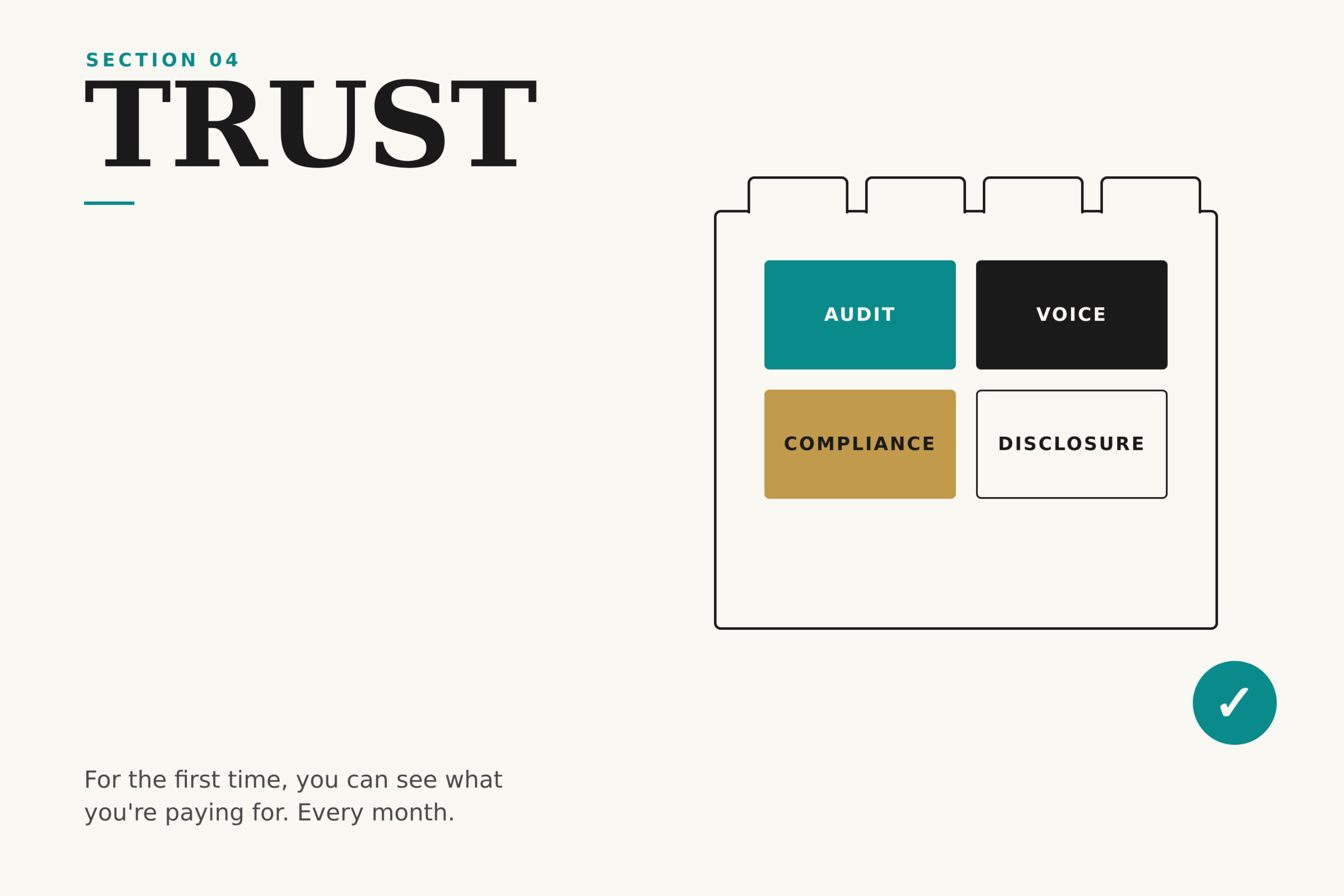 How MarKomX governs AI with human review and compliance — trust visual